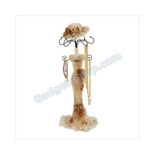 Cherie Victorian Lady Jewelry Stand in Tan