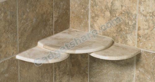 bathroom corner shelf granite