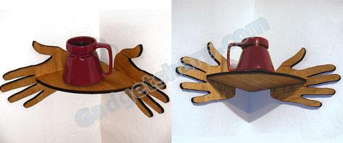 Hands Corner-Shelf