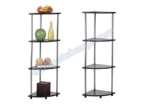 Convenience Concepts Style 111075 4-Tier Corner Shelf