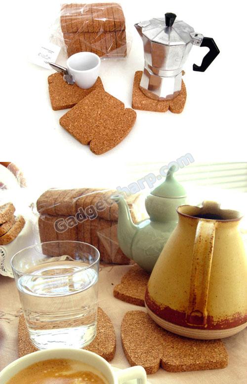 Cork bread-shaped trivet