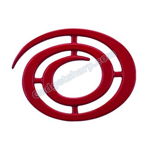 Range Kleen 8 Inch Range Kleen Swirl Red Trivet