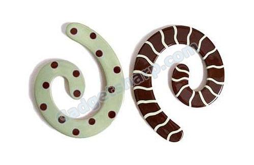 Chocolate Mint Spiral Trivet Twist Set by Berryware