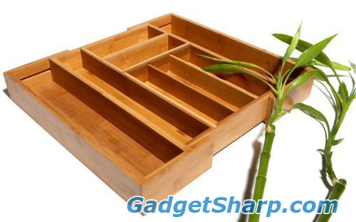 Pinzon Bamboo Expandable Gadget / Cutlery Tray