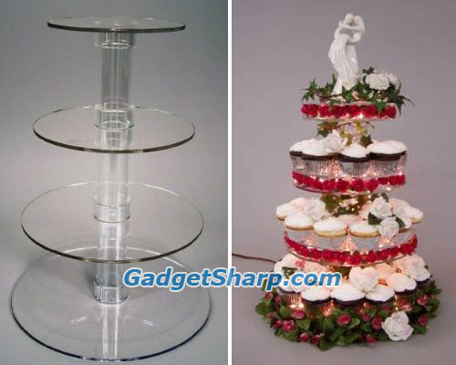 Acrylic Cake Stand or Cupcake Stand