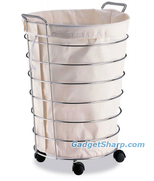 Neu Home Jumbo Laundry Basket with Canvas Bag