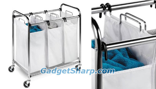 Honey-Can-Do Heavy-Duty Triple Laundry Sorter