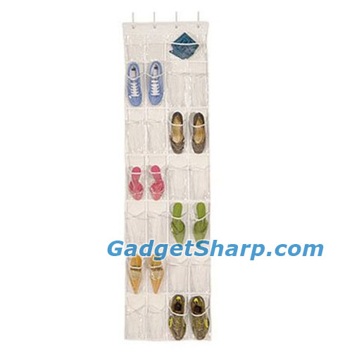 Over The Door Clear Shoe Organizer/Storage Rack