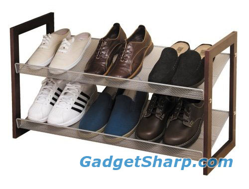 Rubbermaid 2-Tier Stackable Shoe Shelf