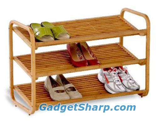 Honey-Can-Do Bamboo Shoe Shelf