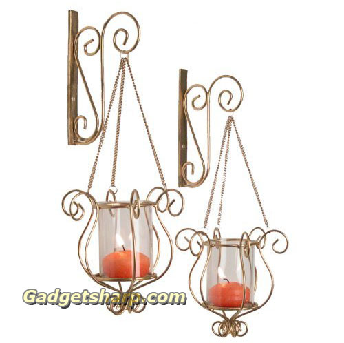 Hanging Sconce Duo-Gold Finish