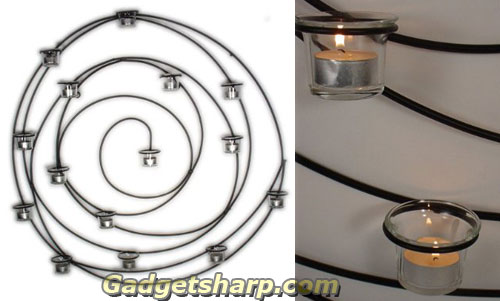 Candle Holder Designer Iron Art Wall Sconce