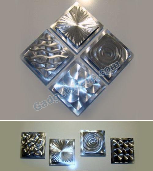 Modern Abstract Metal Wall Art Sculpture