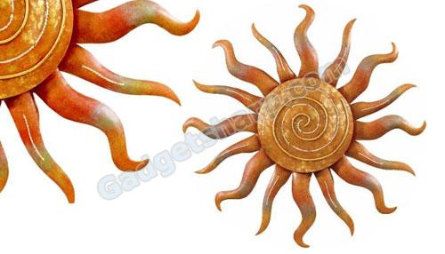 Wall Art Handcrafted Decor Sun Spiral