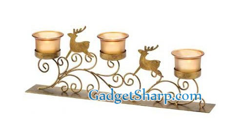 Reindeer Votive Candle Holder Christmas Holiday Decor