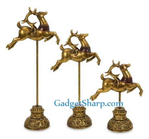 Reindeer Finials - Set of 3