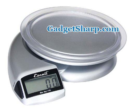 Kitrics Perfect Portions Digital Scale with Nutrition Facts Display, Silver