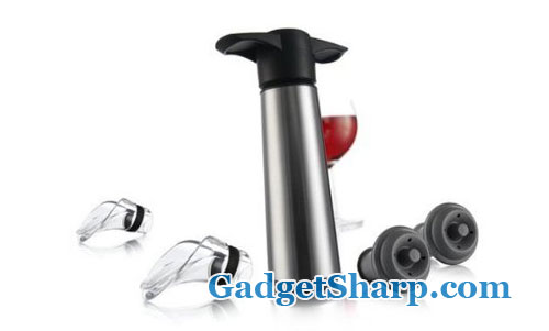 Vacu Vin Stainless Steel Wine Saver Gift Set