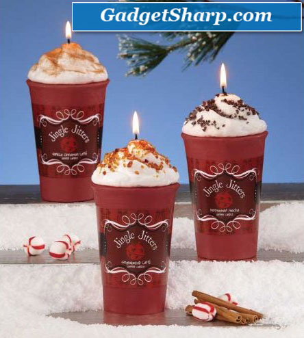 Treats Novelty Jingle Jitters Latte Christmas Candles