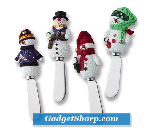 Spreader Set of 4 - Snowman