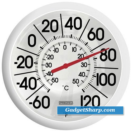 Big and Bold Low Profile Patio Thermometer
