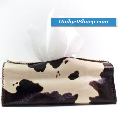 Tissue Box Cover Animal Print -Brown and Beige