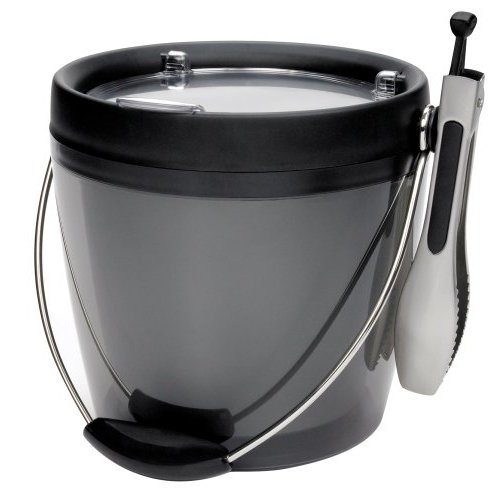 OXO Good Grips Plastic Ice Bucket with Ice Tongs