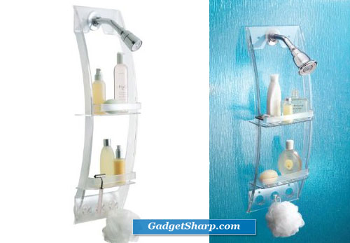 Interdesign Formbu Bathroom Shower Caddy for Shampoo, Conditioner, Soap - Natural Bamboo