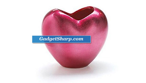 Hot Pink Heart Shaped Vase