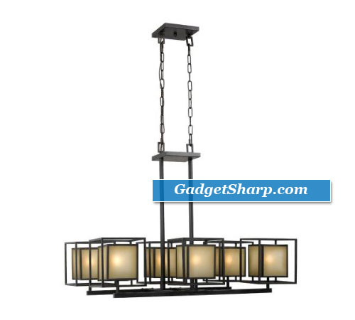 Hilden 6-light Chandelier, Aged Bronze