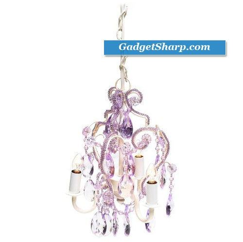 Tadpoles Three Bulb Chandelier in Lavender Topaz