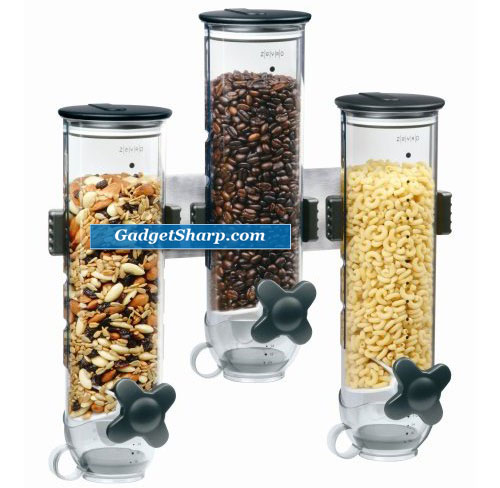 Indispensable SmartSpace Wall Mount Triple Dry-Food Dispenser