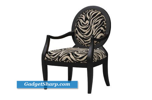 Linon Occasional Chair Zebra Print