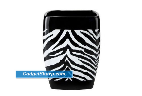 Zebra Wastebasket