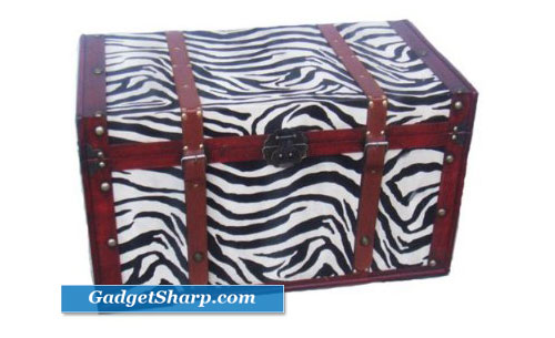 Safari Phat Tommy Zebra Print Trunk