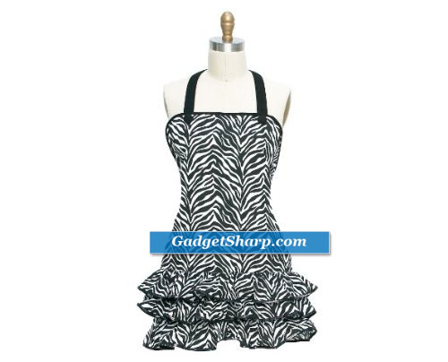 Kay Dee Designs Zebra Stripe Frill Apron