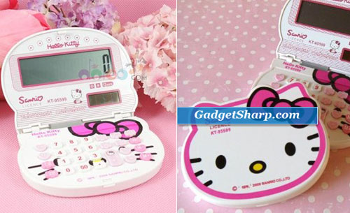 Hello Kitty Electronic Solar Small Foldable Calculator