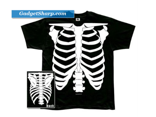 Skeleton Glow In The Dark Costume T-Shirt