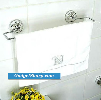 Towel Bar - Attaches With Suction Cups