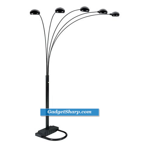 Ore International 5 Arm Arch Floor Lamp