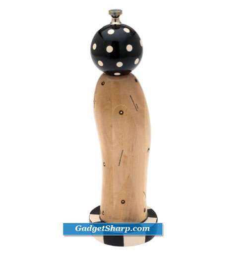 Natural Wood Pep-Art Pedestal Pepper Mill