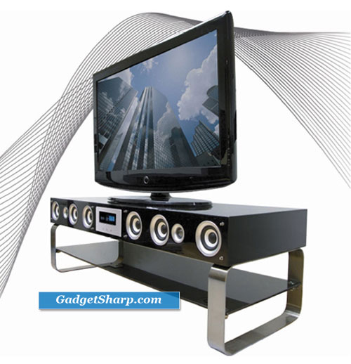 Onei Solutions TV Stand Doubles as Home Theater System