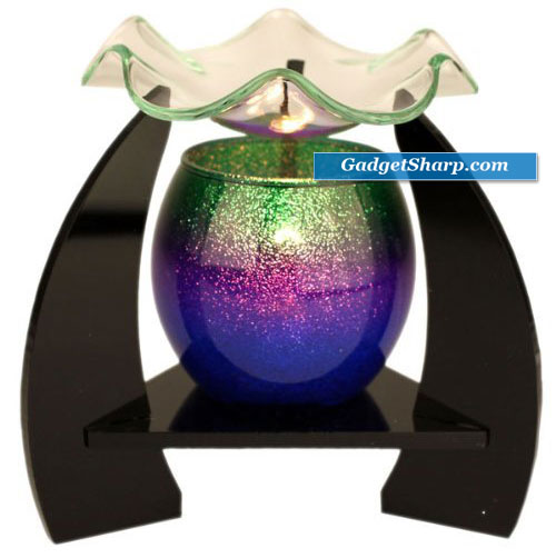 Green, Purple, and Blue Electric OIL Warmer