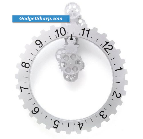 Kikkerland Big Wheel Revolving Wall Clock