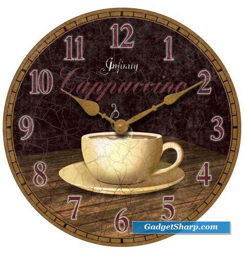 Infinity Instruments Dreamy Cappuccino Wall Clock