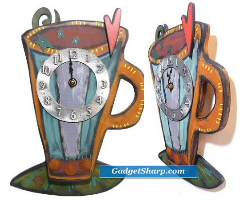 Coffee Cup Wall Clock