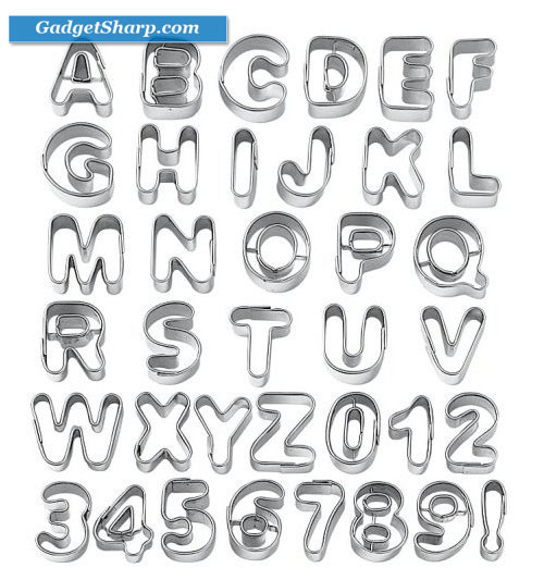 Wilton Fondant Alphabet Number Cookie Cutter Cut Outs