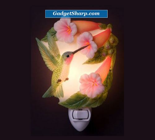 Hummingbird & Trumpet Vine Night Light