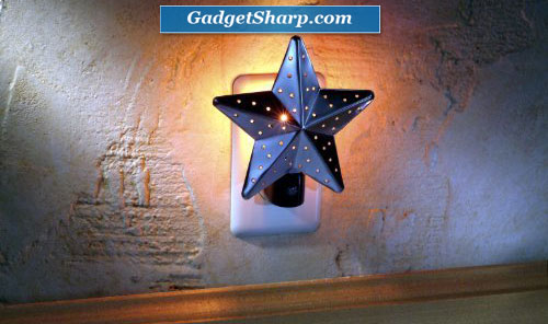 Tin Star Night Light