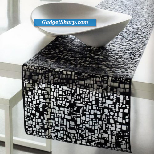 Cubic Table Runner Black